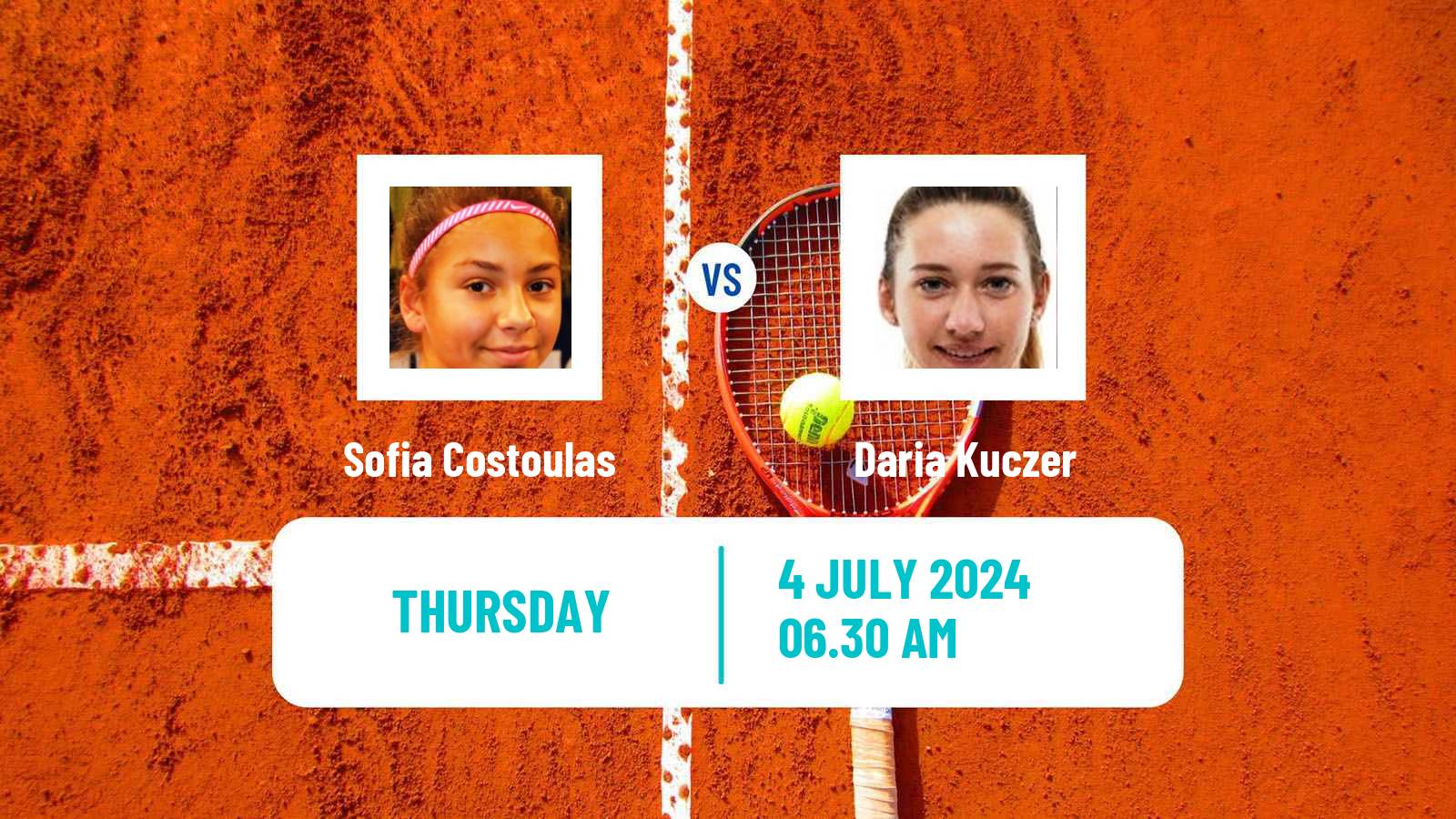 Tennis ITF W35 Amstelveen Women Sofia Costoulas - Daria Kuczer