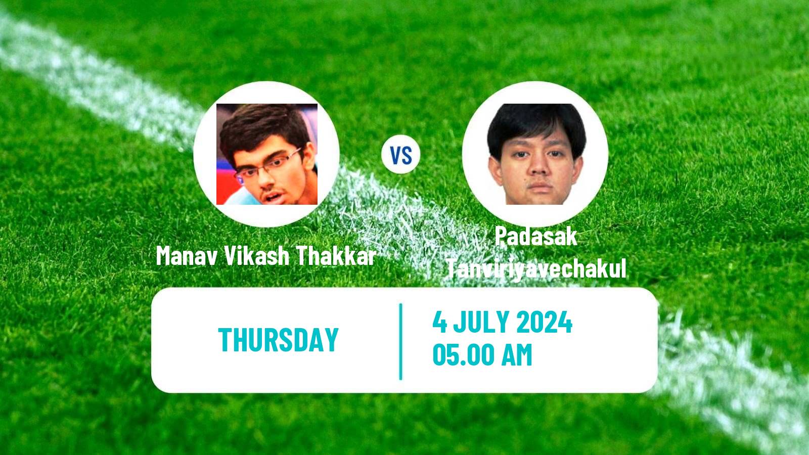 Table tennis Wtt Star Contender Bangkok Men Manav Vikash Thakkar - Padasak Tanviriyavechakul