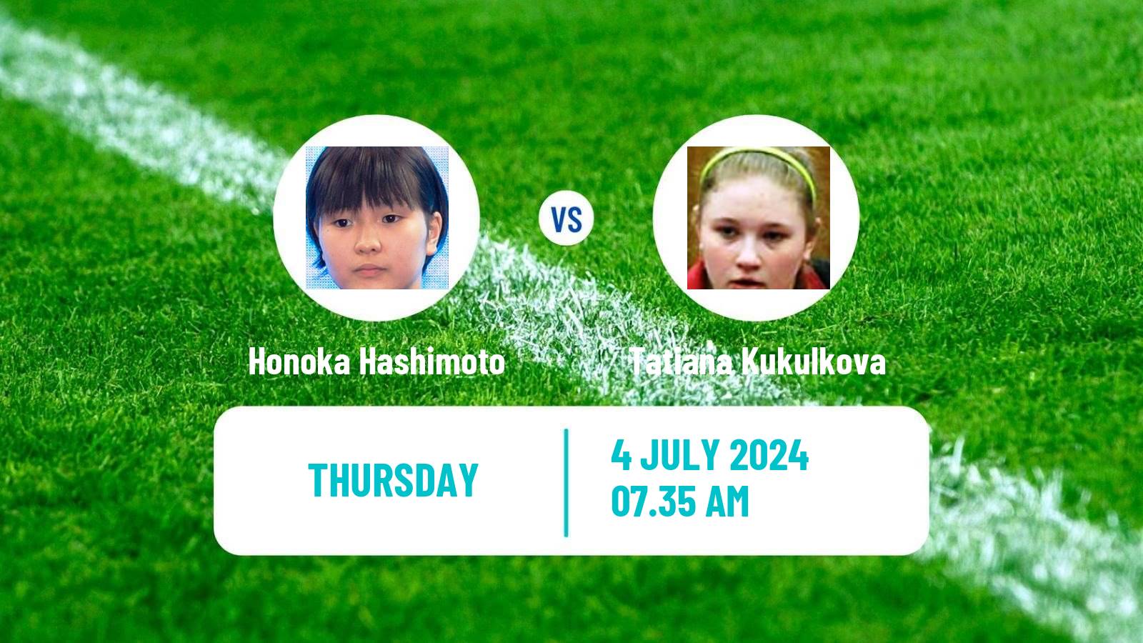 Table tennis Wtt Star Contender Bangkok Women Honoka Hashimoto - Tatiana Kukulkova