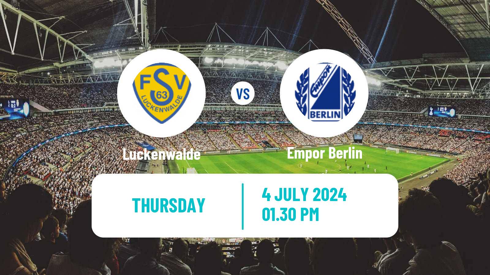 Soccer Club Friendly Luckenwalde - Empor Berlin