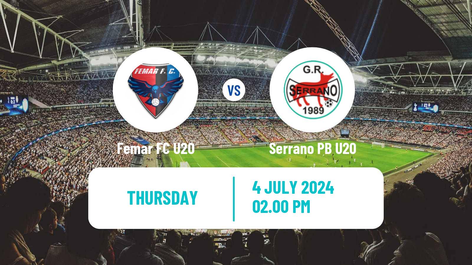 Football Brazilian Paraibano U20 Femar U20 - Serrano PB U20