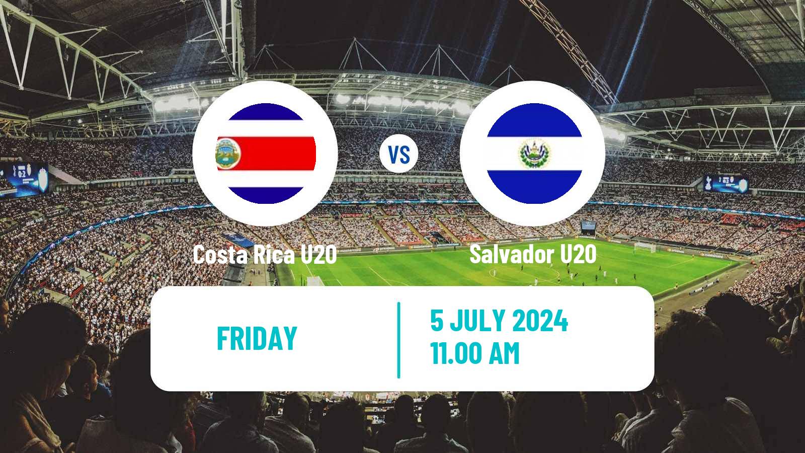 Soccer Friendly Costa Rica U20 - Salvador U20