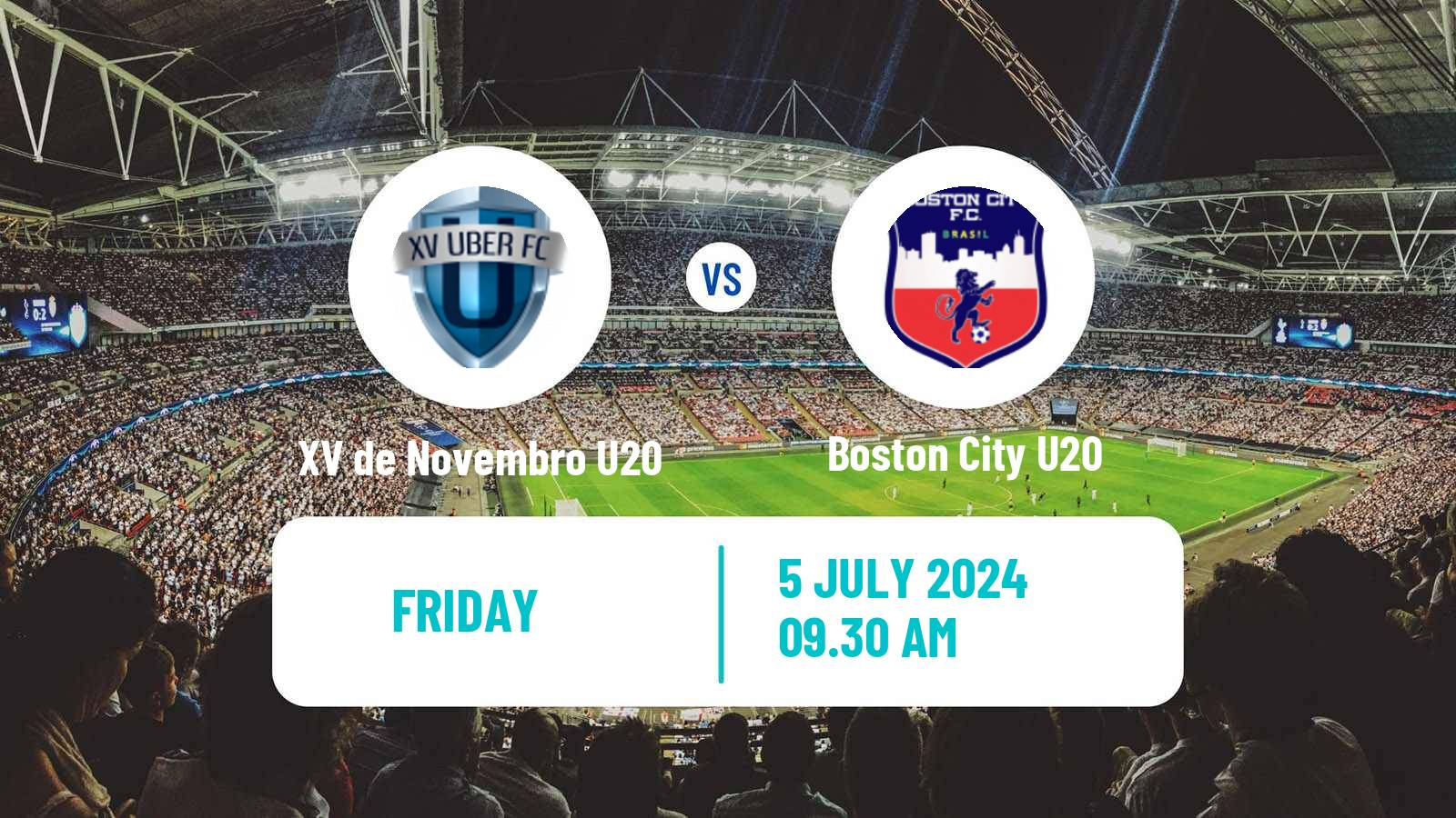 Soccer Brazilian Mineiro U20 XV de Novembro U20 - Boston City U20