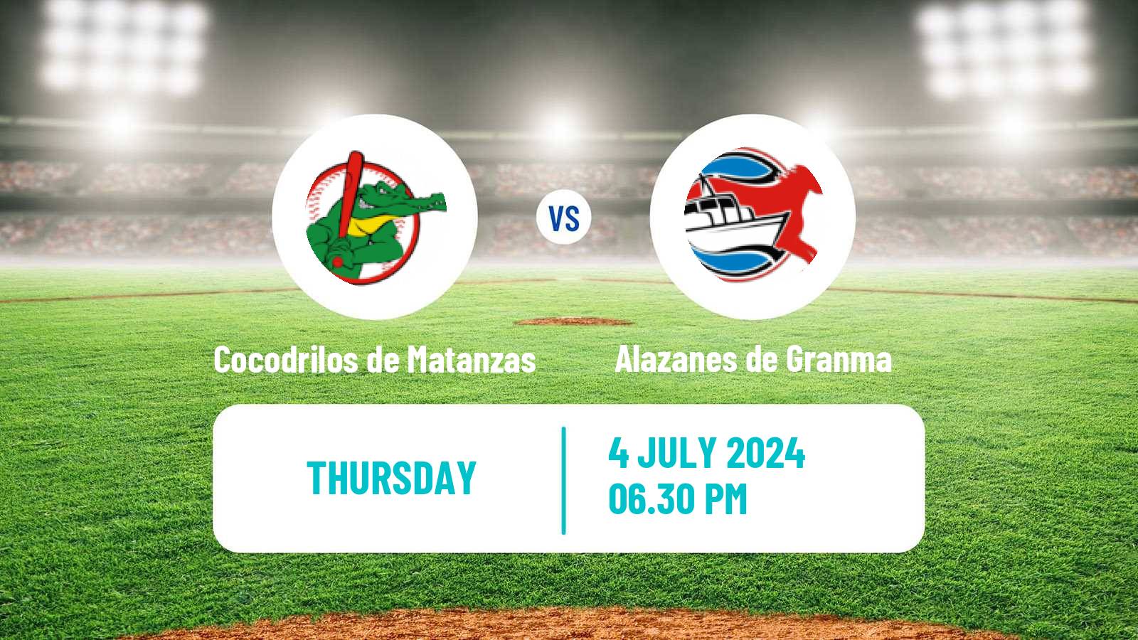 Baseball Cuba Serie Nacional Baseball Cocodrilos de Matanzas - Alazanes de Granma