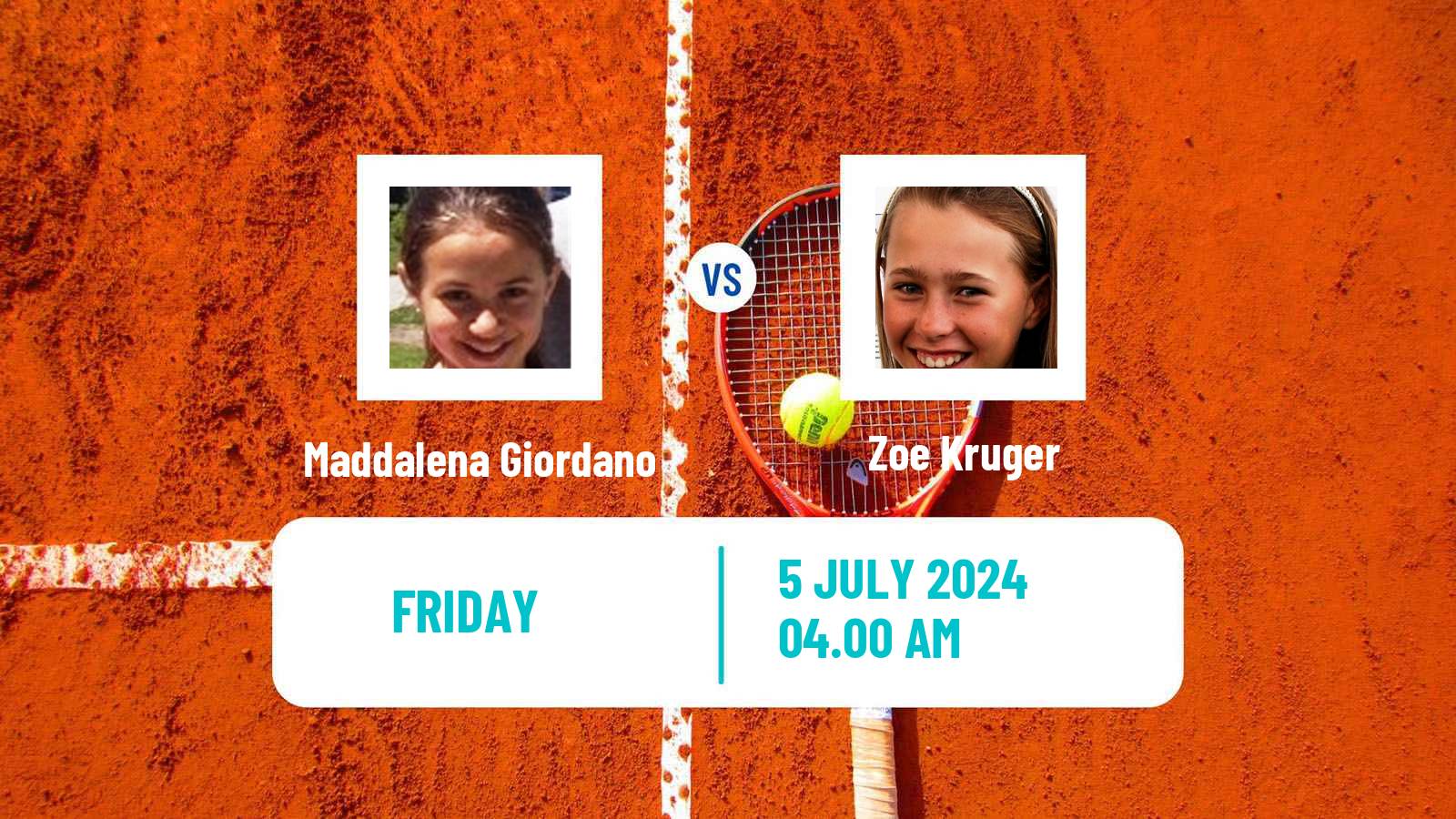 Tennis ITF W35 Hillcrest Women Maddalena Giordano - Zoe Kruger