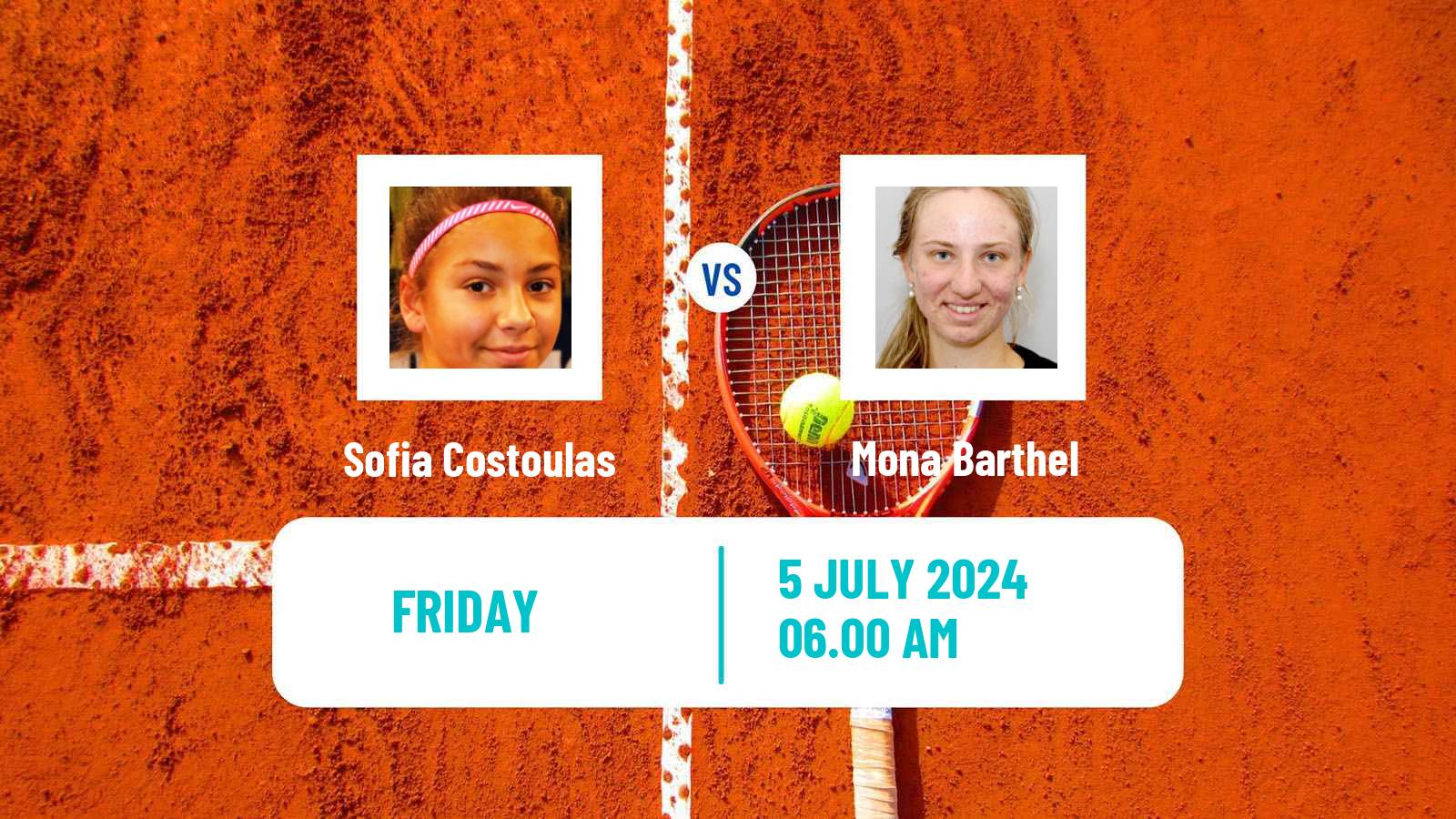 Tennis ITF W35 Amstelveen Women Sofia Costoulas - Mona Barthel