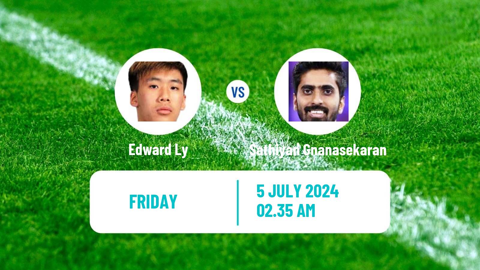 Table tennis Wtt Star Contender Bangkok Men Edward Ly - Sathiyan Gnanasekaran