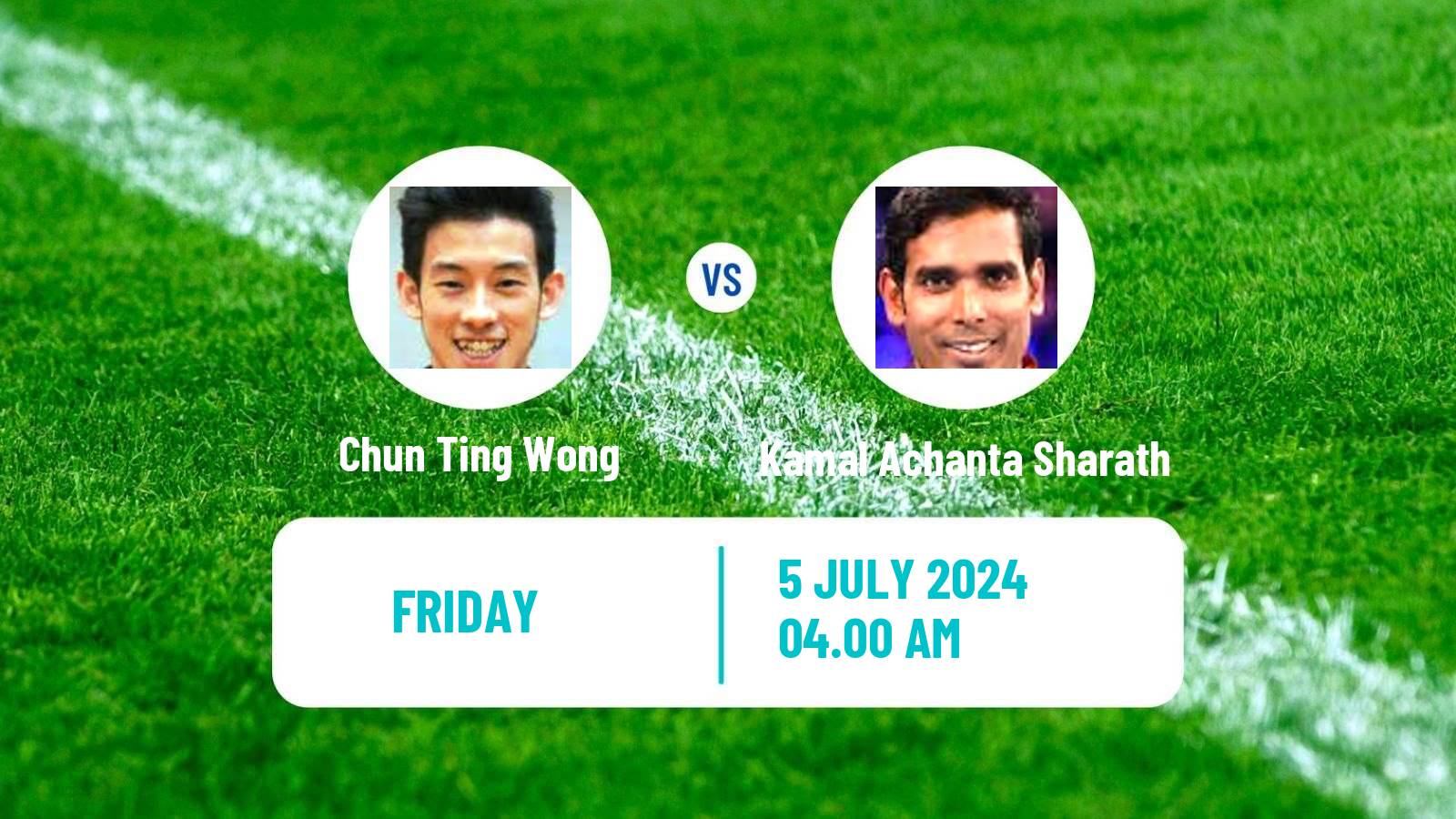 Table tennis Wtt Star Contender Bangkok Men Chun Ting Wong - Kamal Achanta Sharath