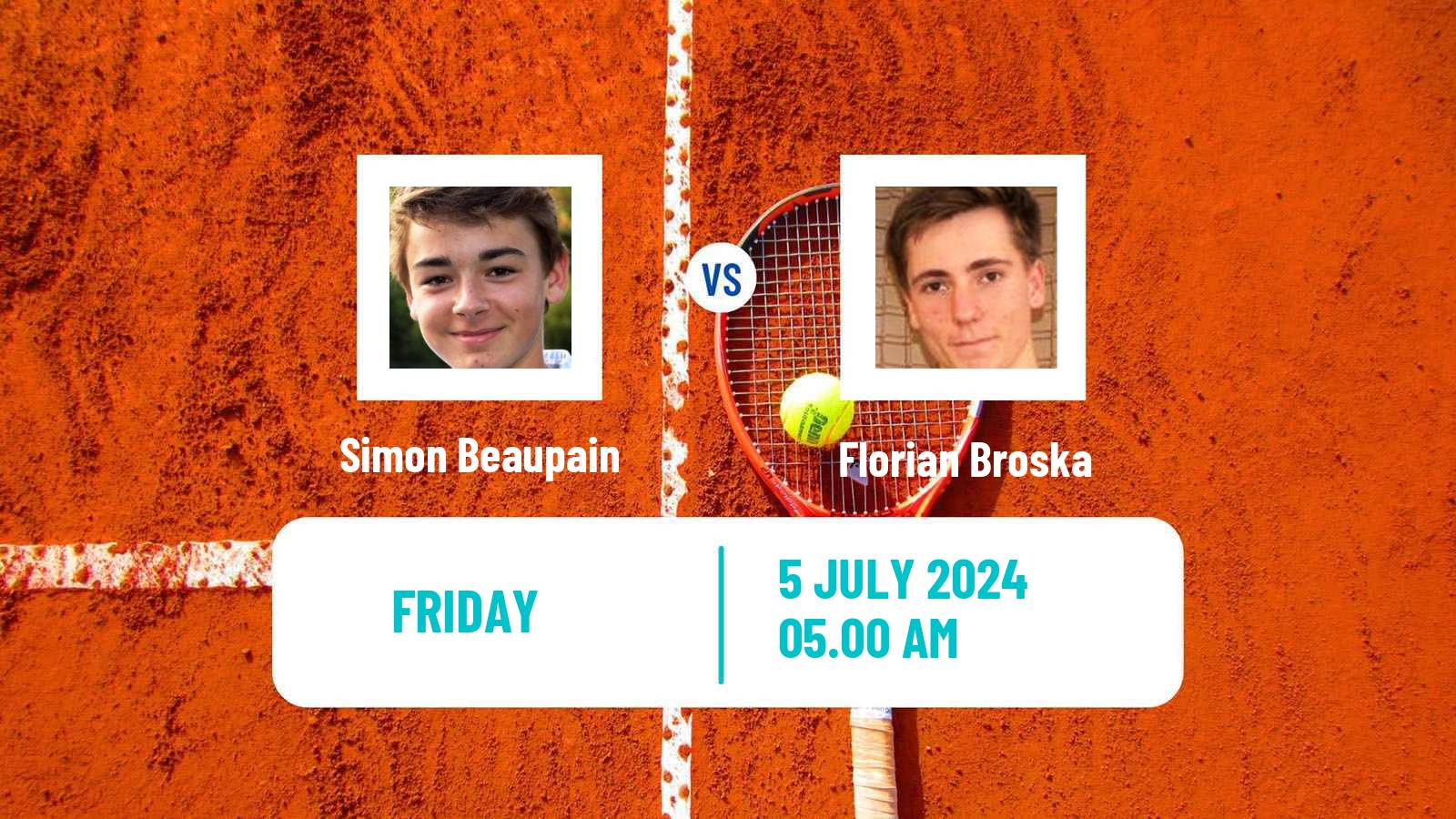 Tennis ITF M15 Amstelveen Men Simon Beaupain - Florian Broska