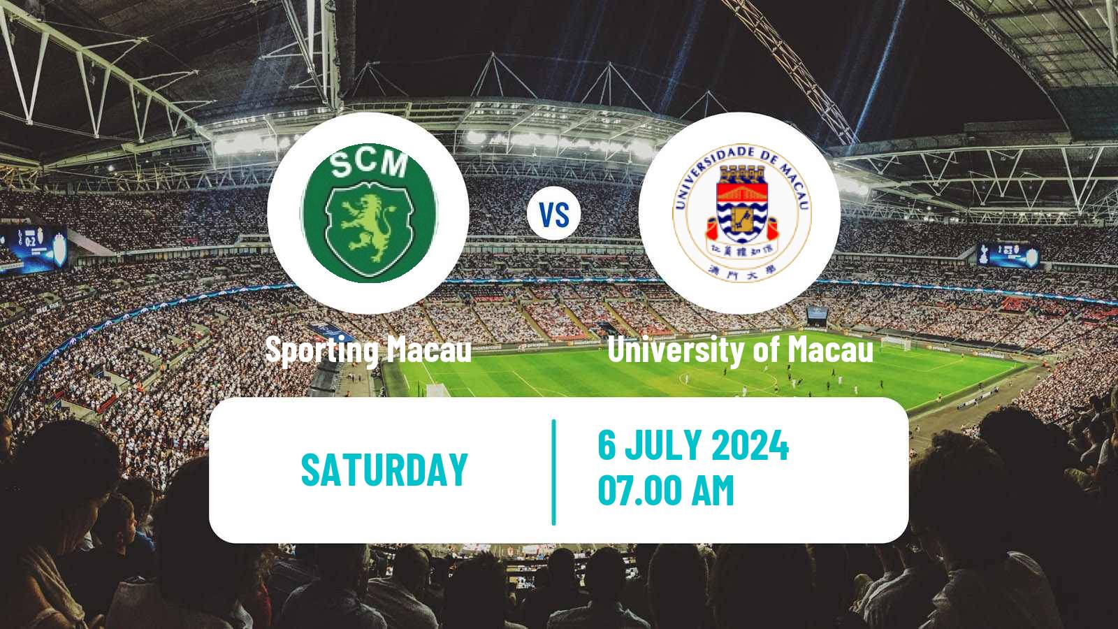 Football Macao Elite League Sporting Macau - University of Macau