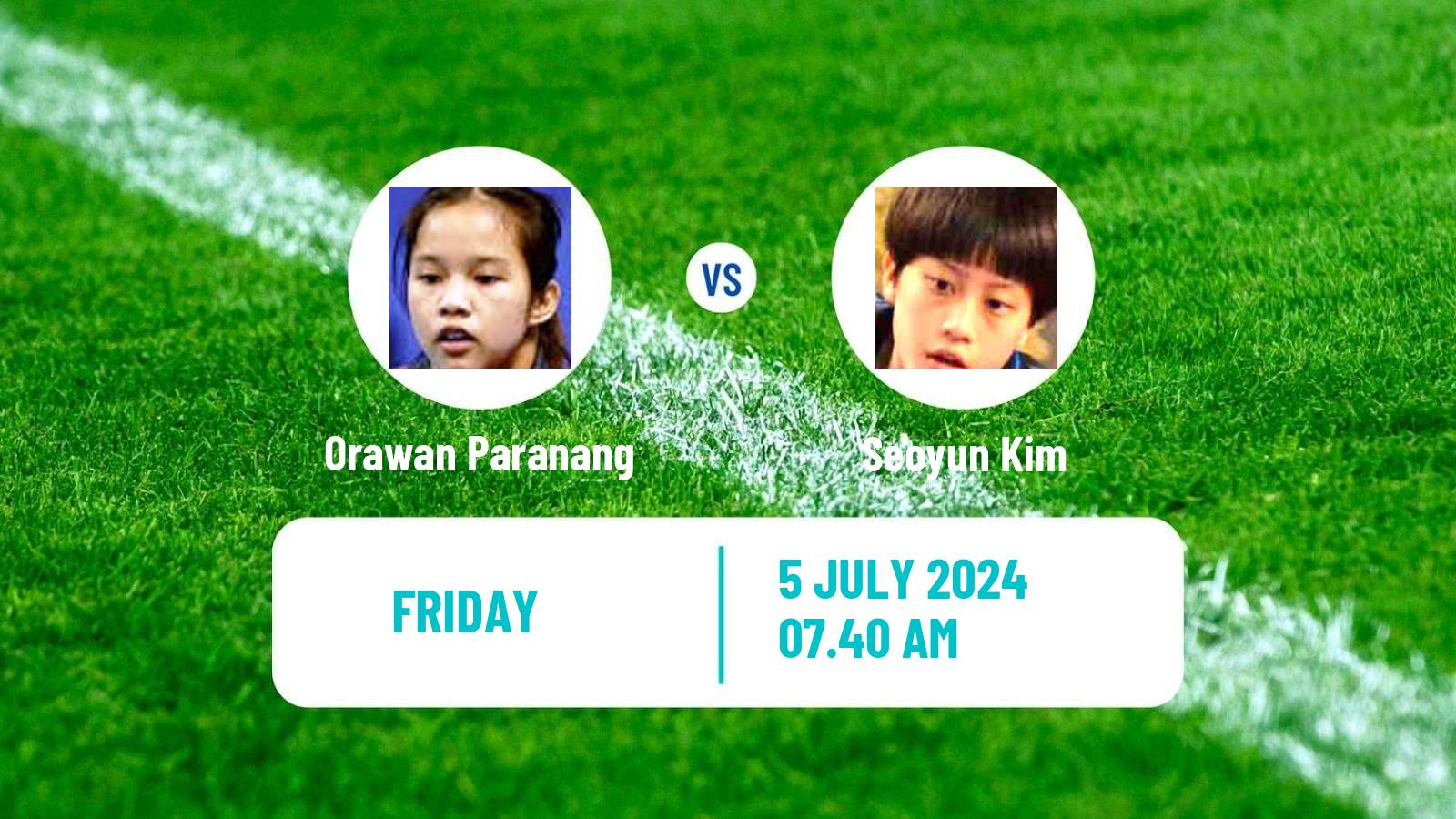 Table tennis Wtt Star Contender Bangkok Women Orawan Paranang - Seoyun Kim
