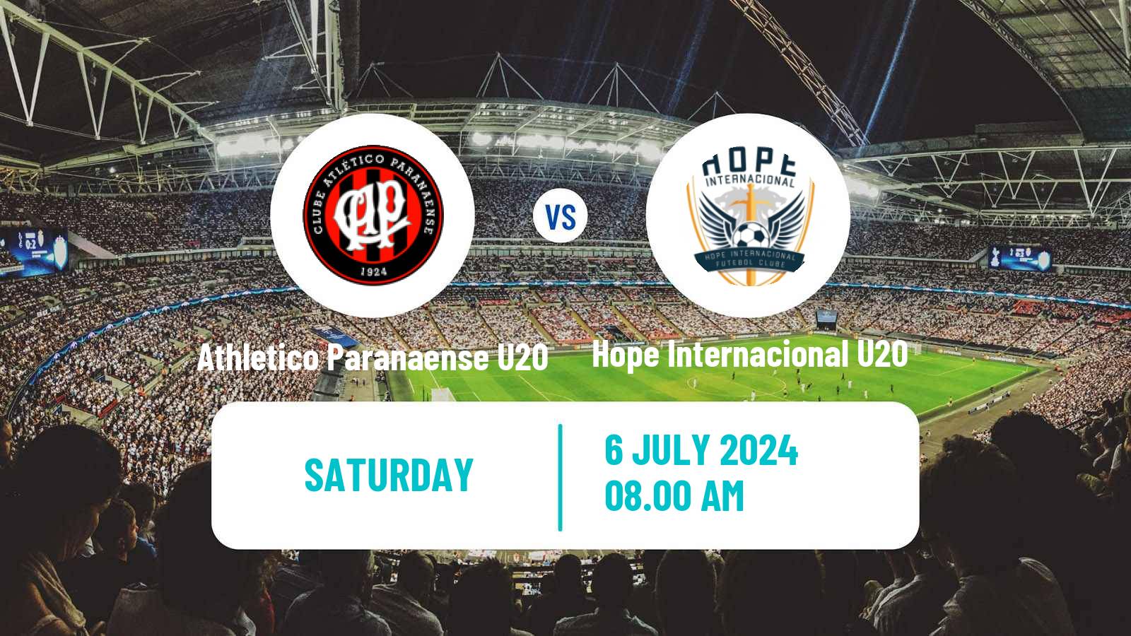 Soccer Brazilian Paranaense U20 Athletico Paranaense U20 - Hope Internacional U20