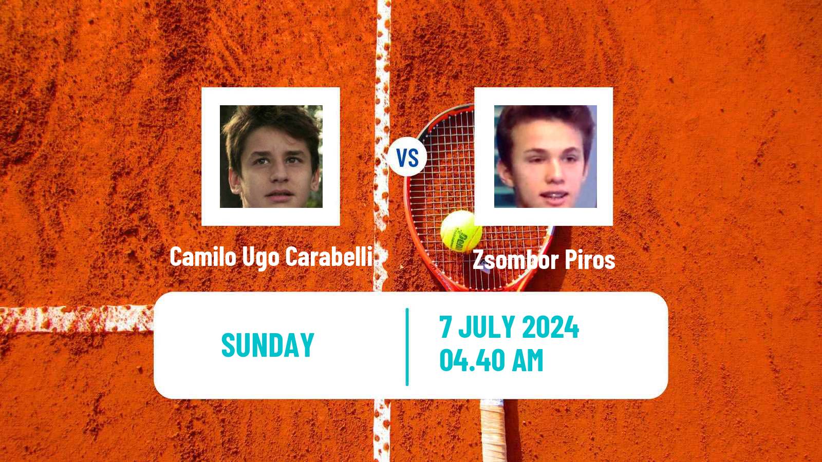 Tennis Karlsruhe Challenger Men Camilo Ugo Carabelli - Zsombor Piros