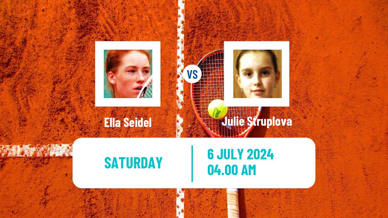 Tennis ITF W35 Stuttgart Vaihingen Women Ella Seidel - Julie Struplova