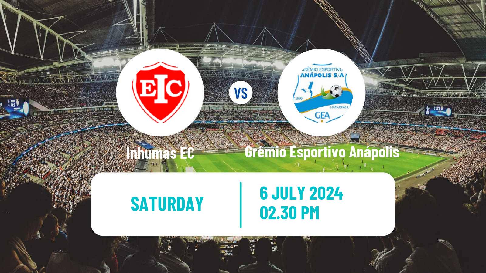 Soccer Brazilian Campeonato Goiano 2 Inhumas - Grêmio Esportivo Anápolis