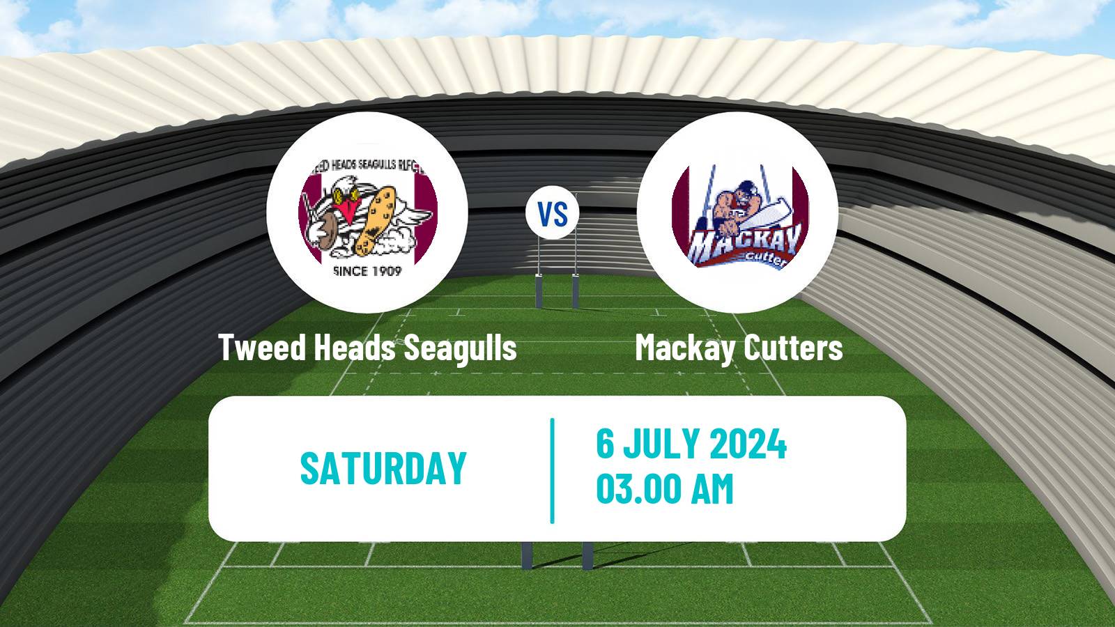 Rugby league Australian Queensland Cup Tweed Heads Seagulls - Mackay Cutters