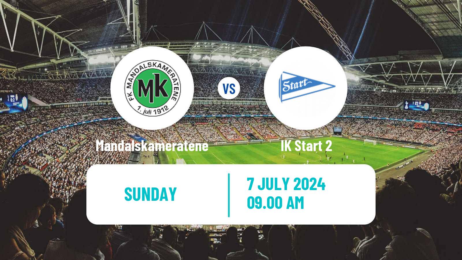 Football Norwegian Division 3 - Group 2 Mandalskameratene - Start 2