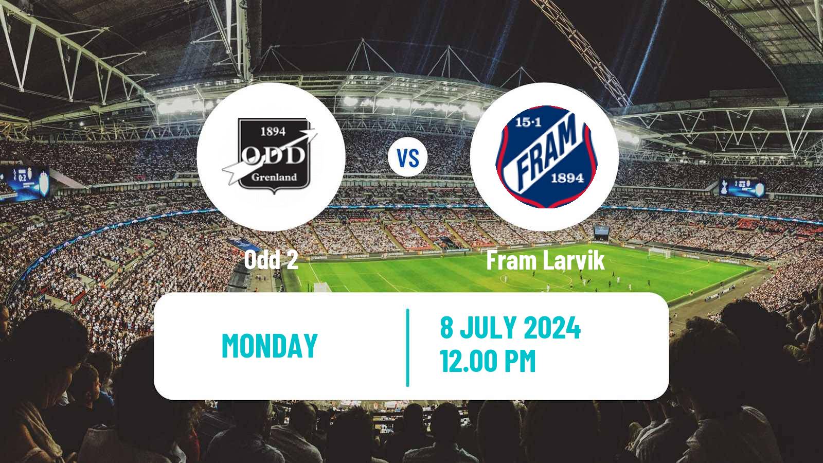 Soccer Norwegian Division 3 - Group 2 Odd 2 - Fram Larvik