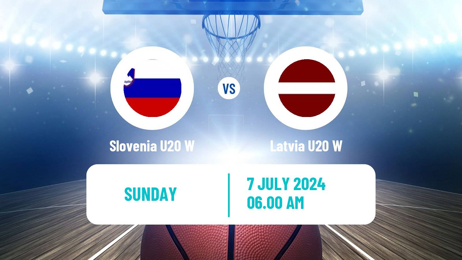 Basketball European Championship U20 Basketball Women Slovenia U20 W - Latvia U20 W