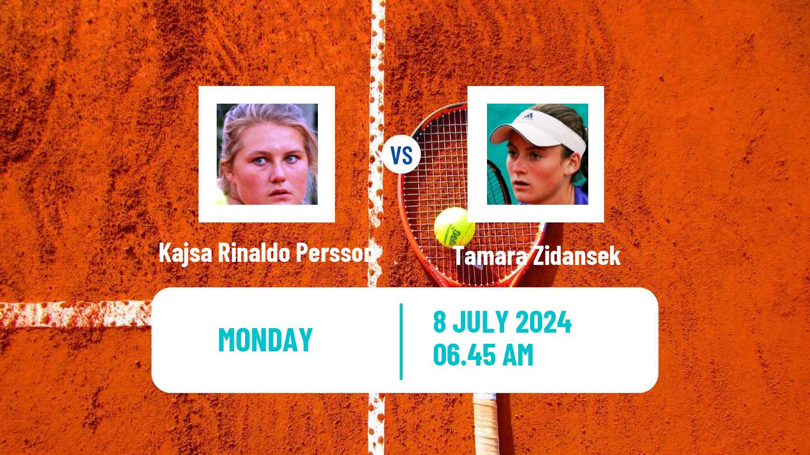 Tennis Bastad Challenger Women Kajsa Rinaldo Persson - Tamara Zidansek