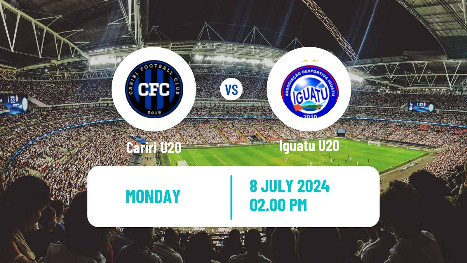 Football Brazilian Cearense U20 Cariri U20 - Iguatu U20