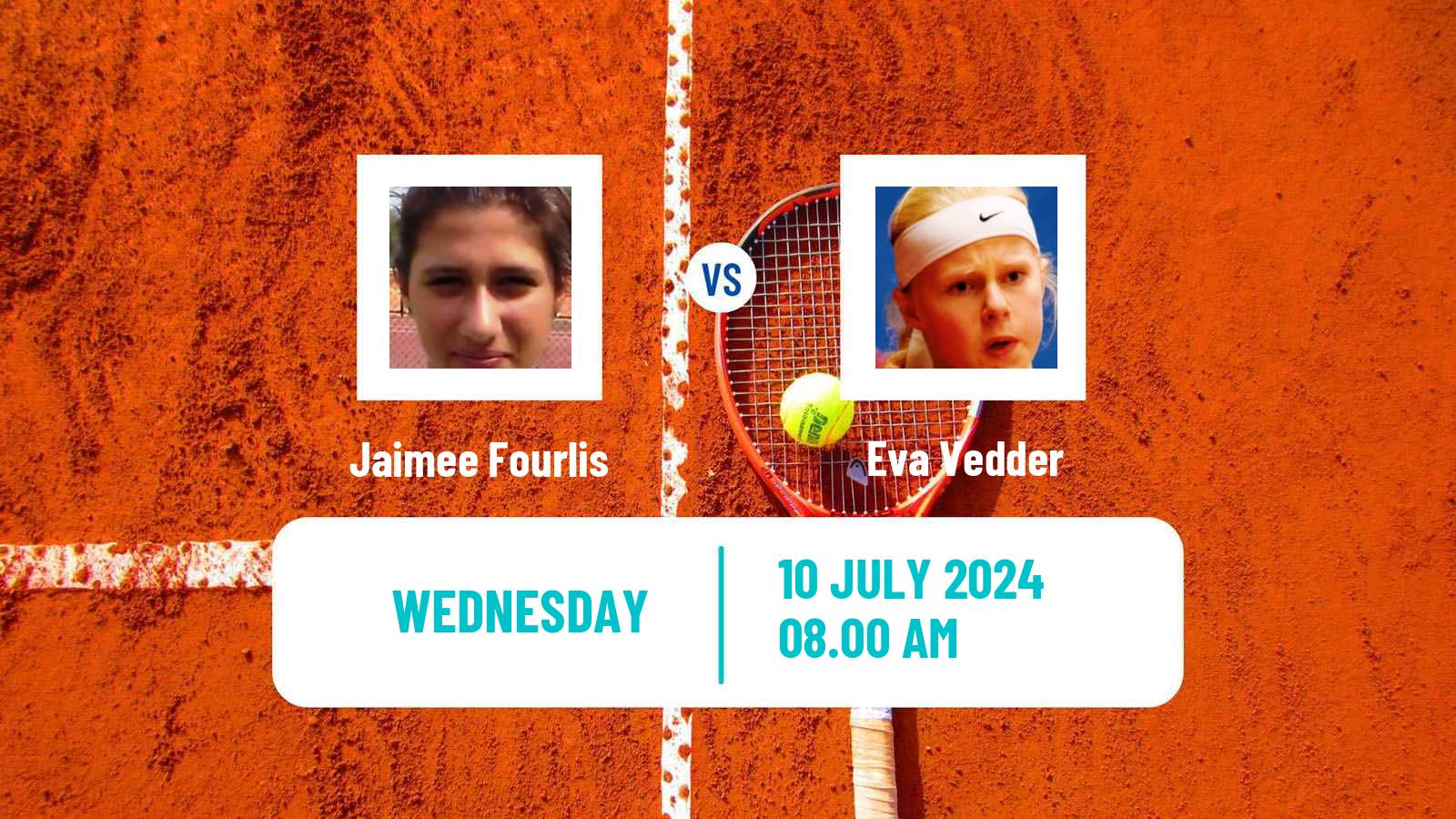 Tennis ITF W75 The Hague Women Jaimee Fourlis - Eva Vedder