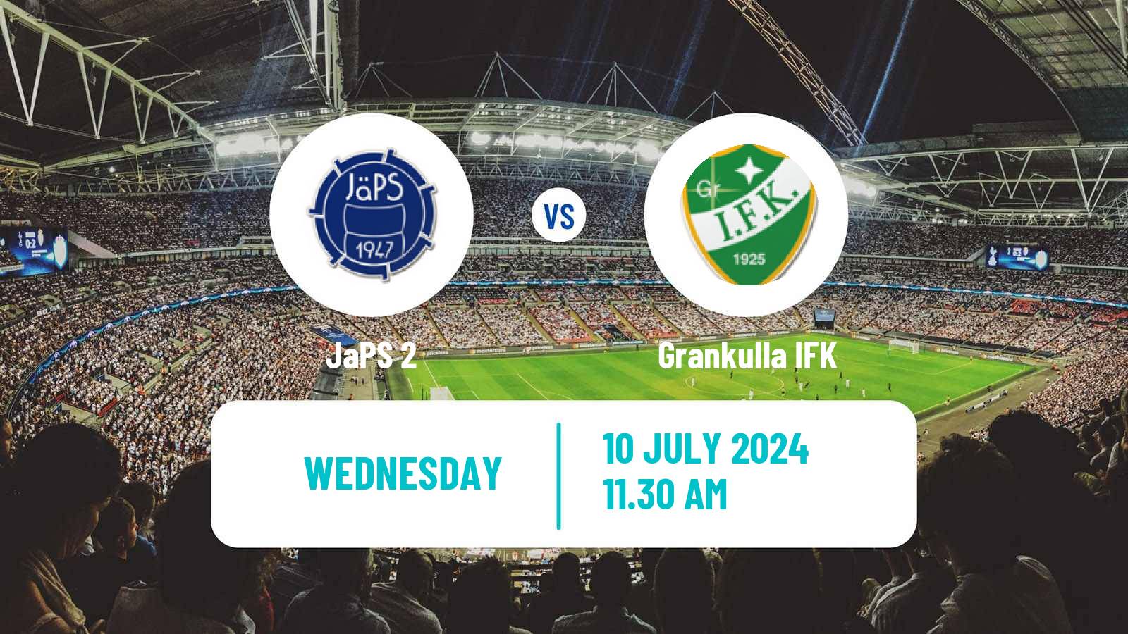 Football Finnish Kakkonen Group A JaPS 2 - Grankulla IFK