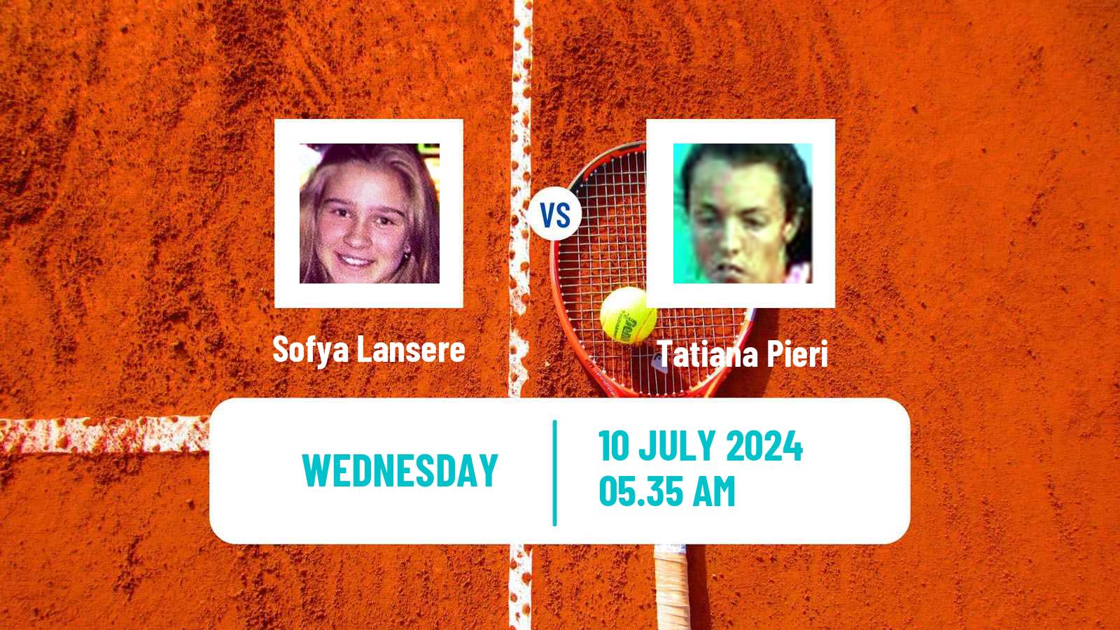 Tennis ITF W75 Rome 2 Women Sofya Lansere - Tatiana Pieri