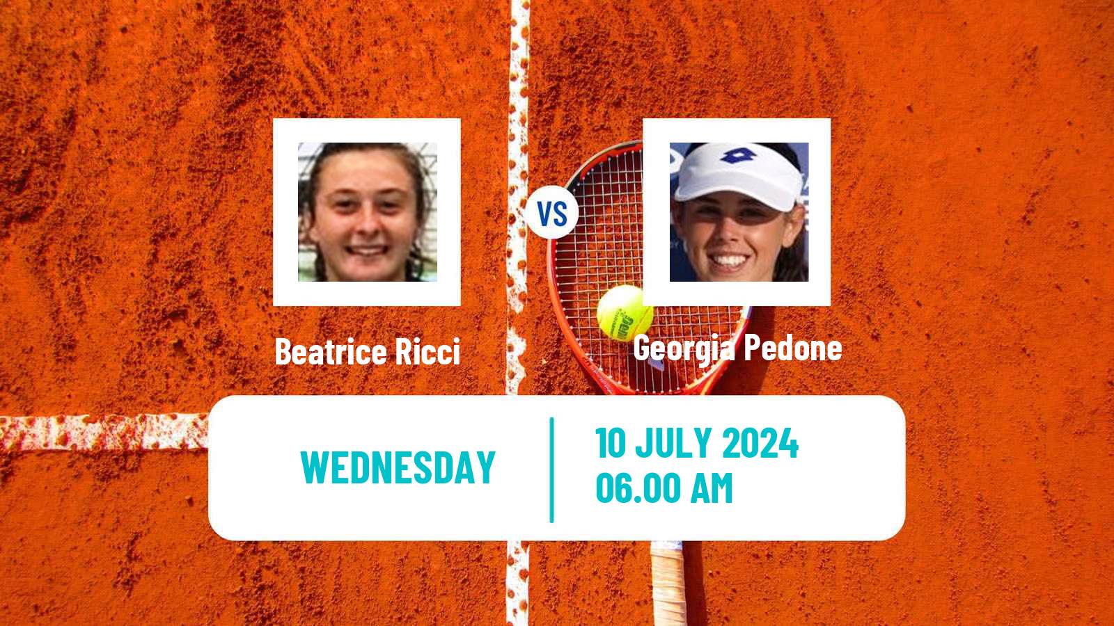 Tennis ITF W75 Rome 2 Women Beatrice Ricci - Georgia Pedone
