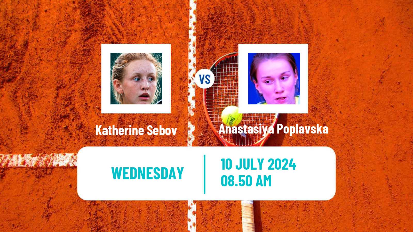 Tennis ITF W50 Corroios Seixal Women Katherine Sebov - Anastasiya Poplavska