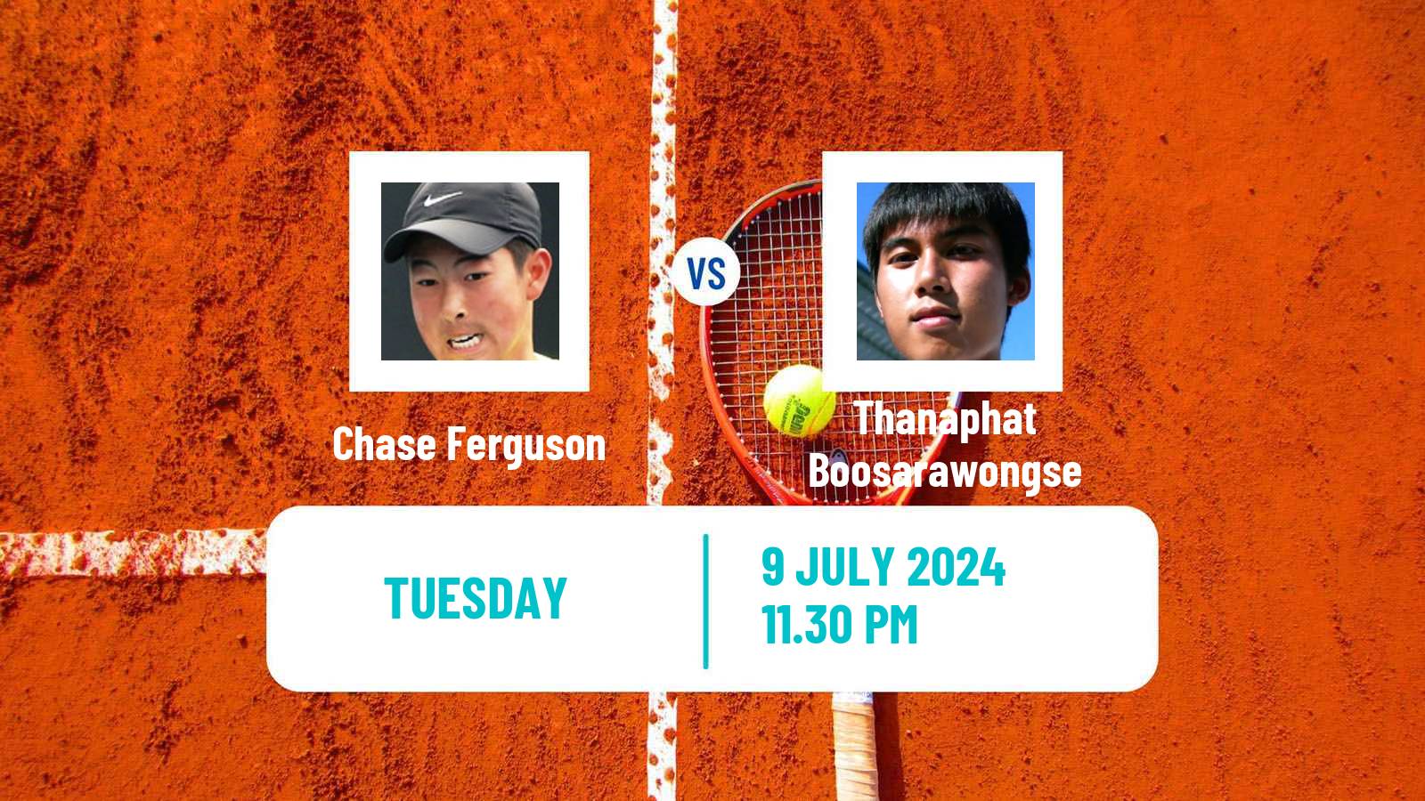 Tennis ITF M15 Nakhon Si Thammarat 5 Men Chase Ferguson - Thanaphat Boosarawongse