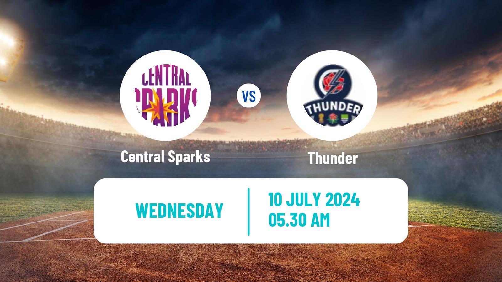 Cricket Rachael Heyhoe Flint Trophy Women Central Sparks - Thunder