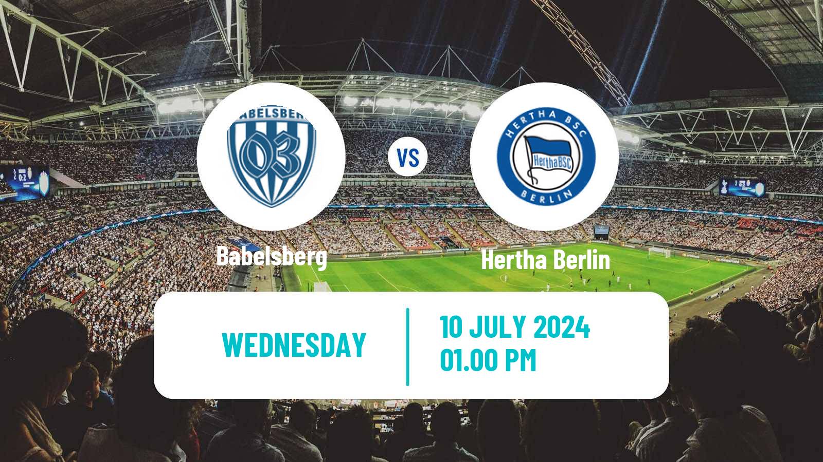 Soccer Club Friendly Babelsberg - Hertha Berlin