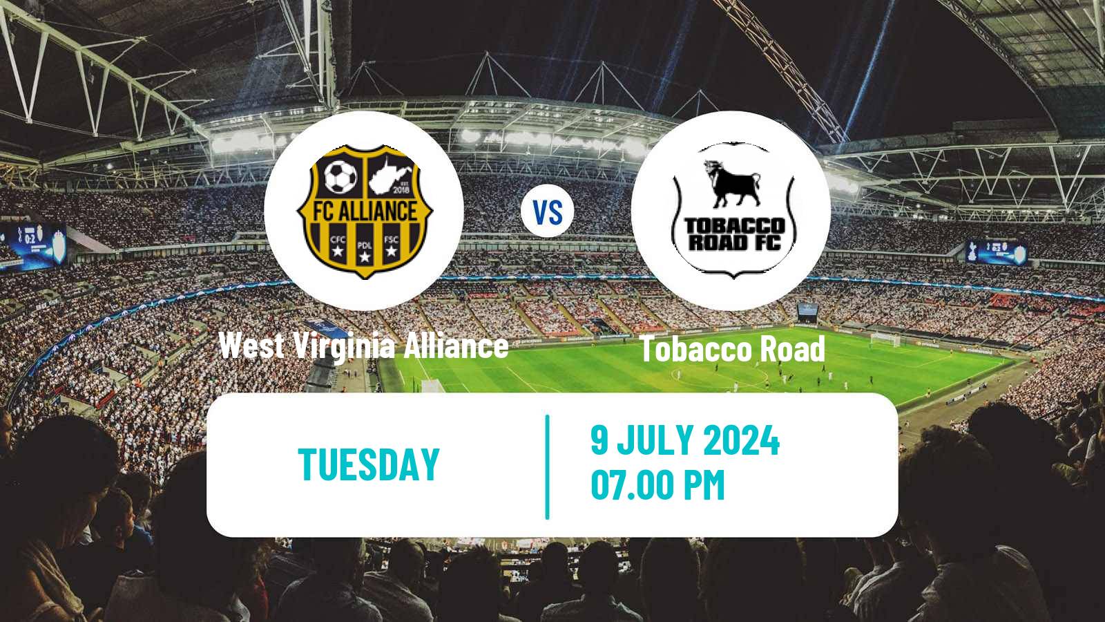 Soccer USL League Two West Virginia United - Tobacco Road