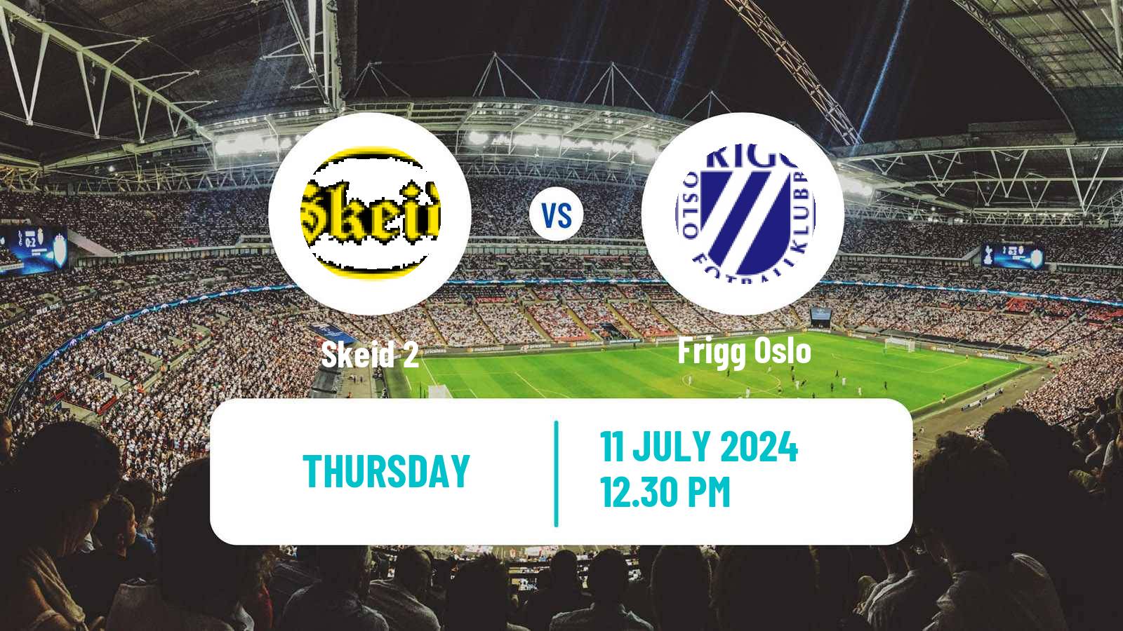 Football Norwegian Division 3 - Group 3 Skeid 2 - Frigg Oslo