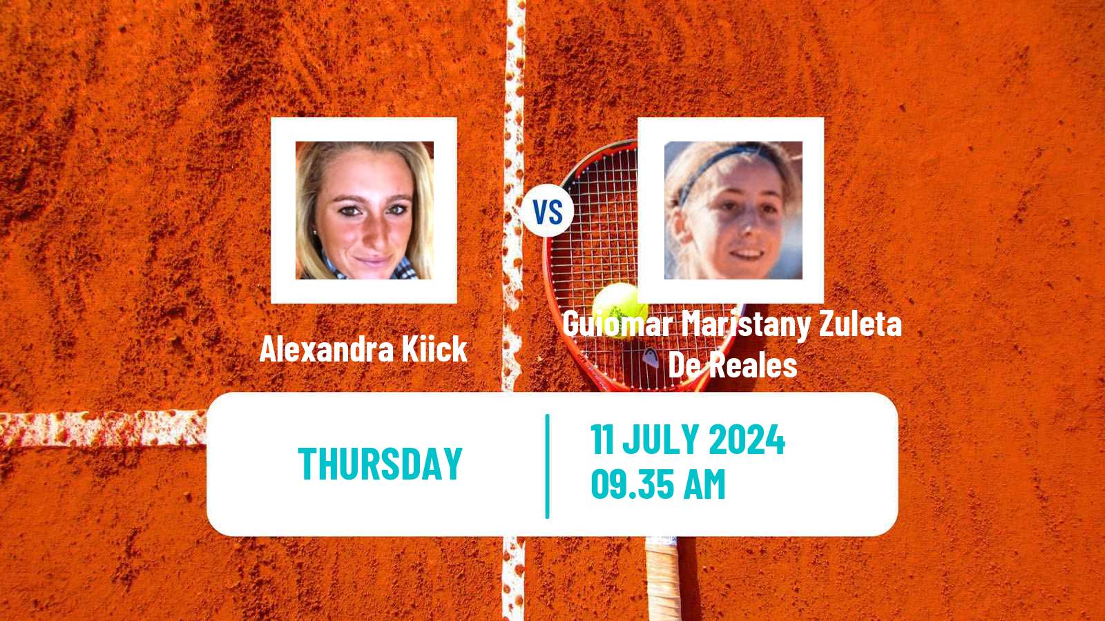 Tennis ITF W75 H Rome Women Alexandra Kiick - Guiomar Maristany Zuleta De Reales