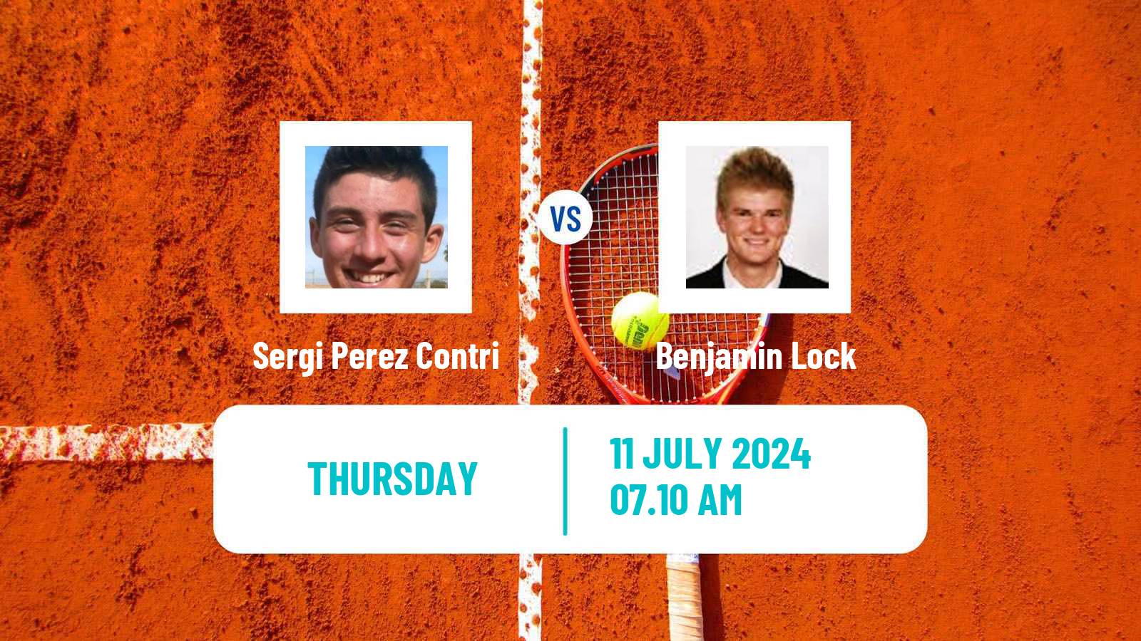 Tennis ITF M25 Roda De Bara Men Sergi Perez Contri - Benjamin Lock