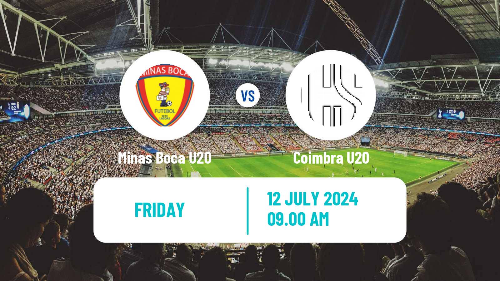 Soccer Brazilian Mineiro U20 Minas Boca U20 - Coimbra U20