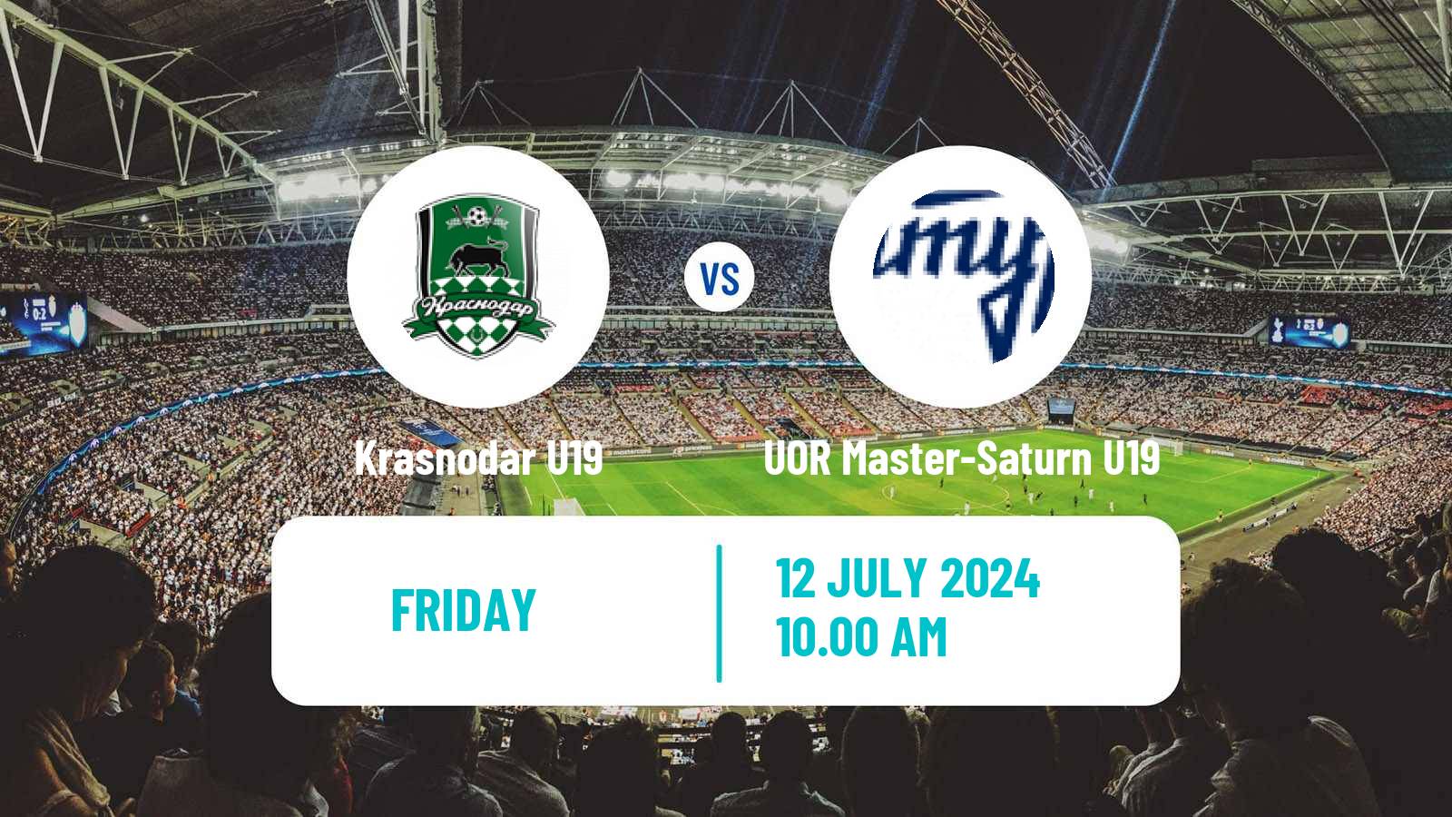 Football Russian Youth League Krasnodar U19 - UOR Master-Saturn U19