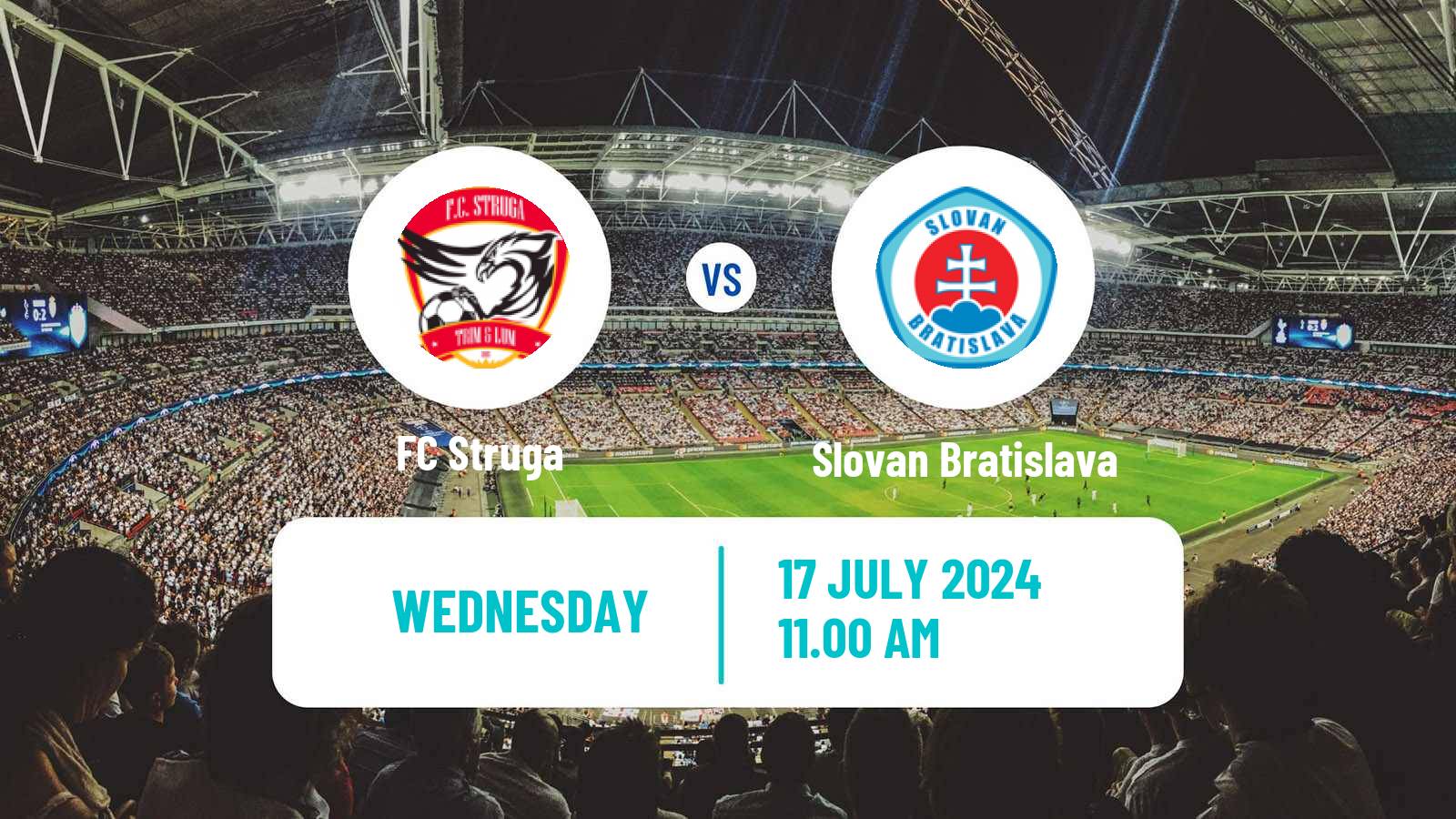 Soccer UEFA Champions League Struga - Slovan Bratislava