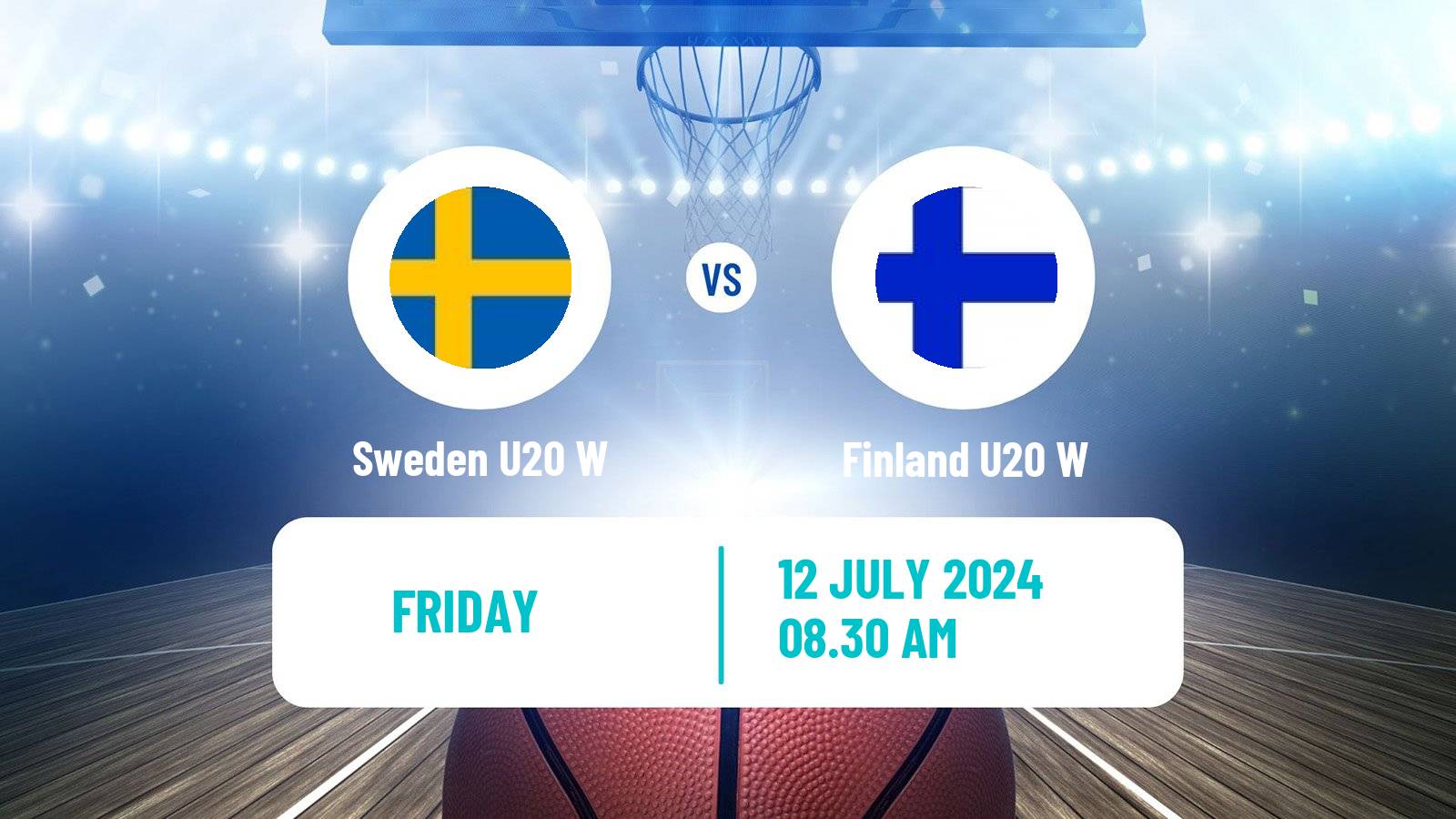 Basketball European Championship U20 Basketball Women Sweden U20 W - Finland U20 W