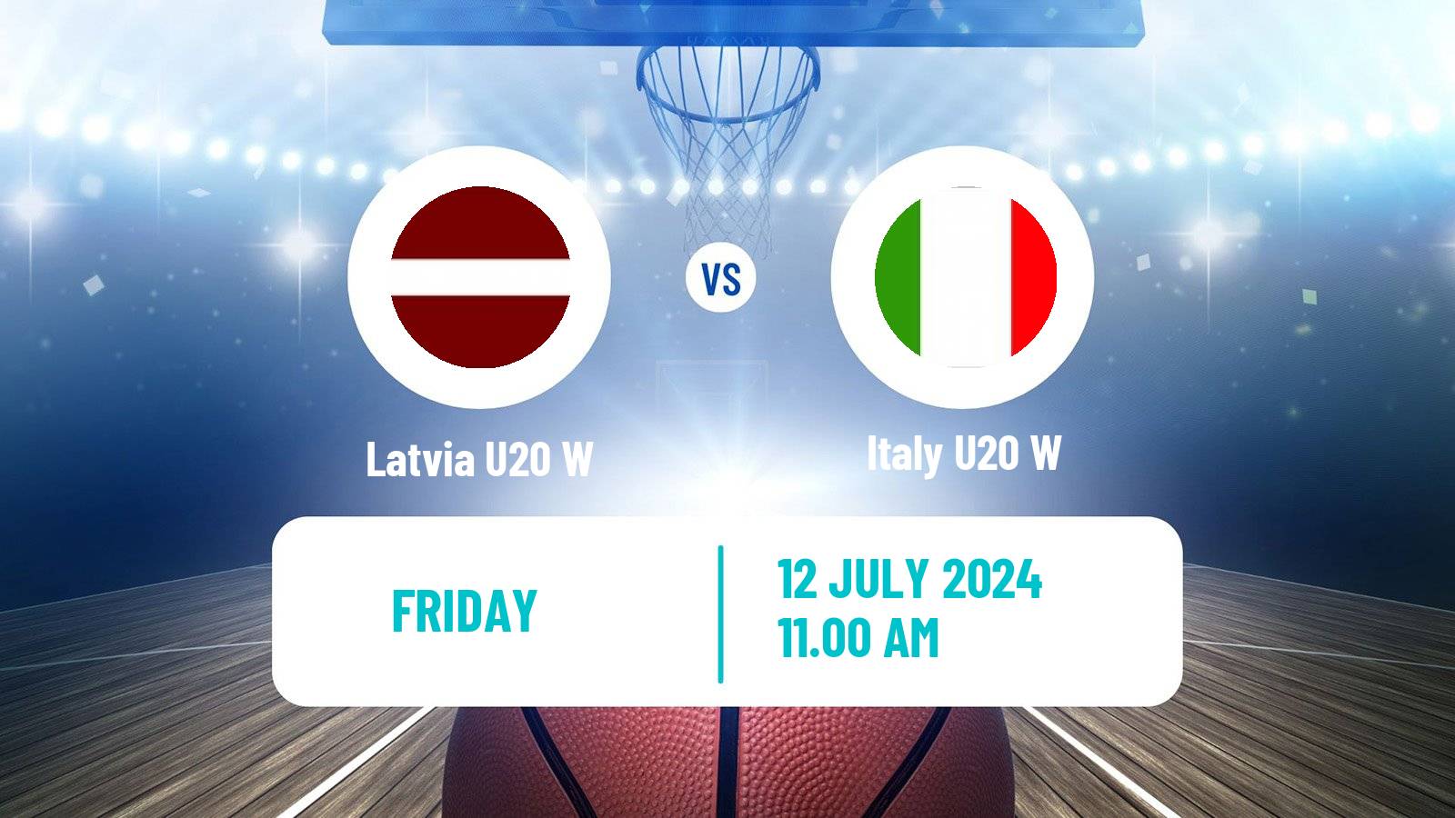 Basketball European Championship U20 Basketball Women Latvia U20 W - Italy U20 W