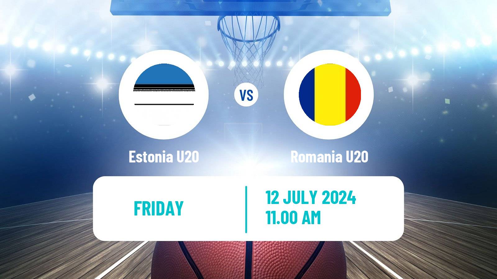 Basketball EuroBasket U20 B Estonia U20 - Romania U20