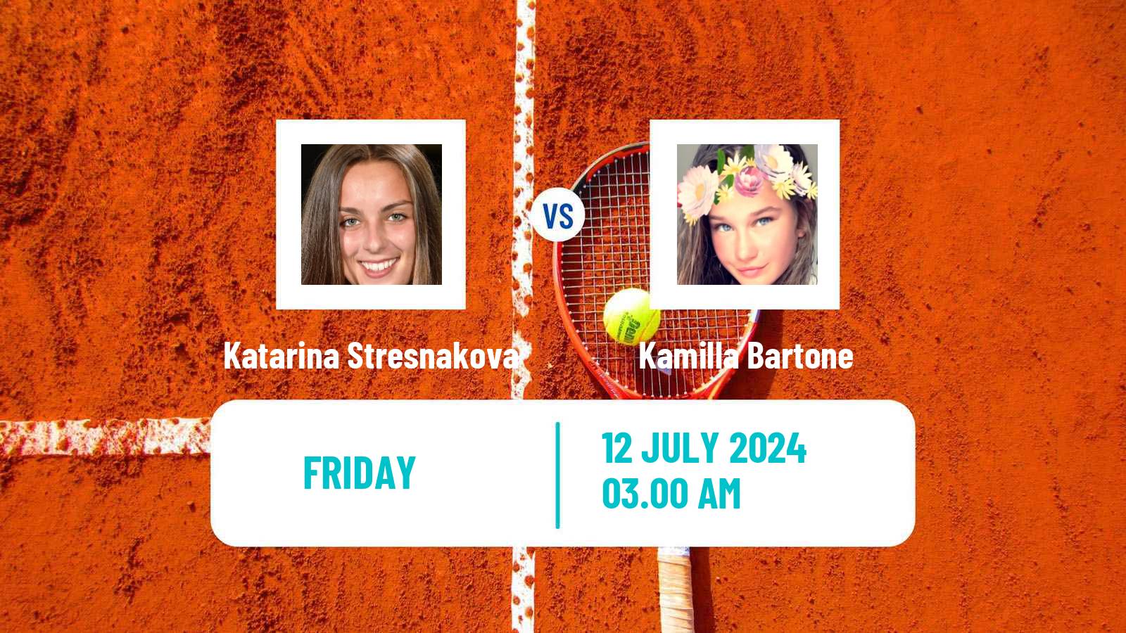 Tennis ITF W15 Kursumlijska Banja 11 Women Katarina Stresnakova - Kamilla Bartone