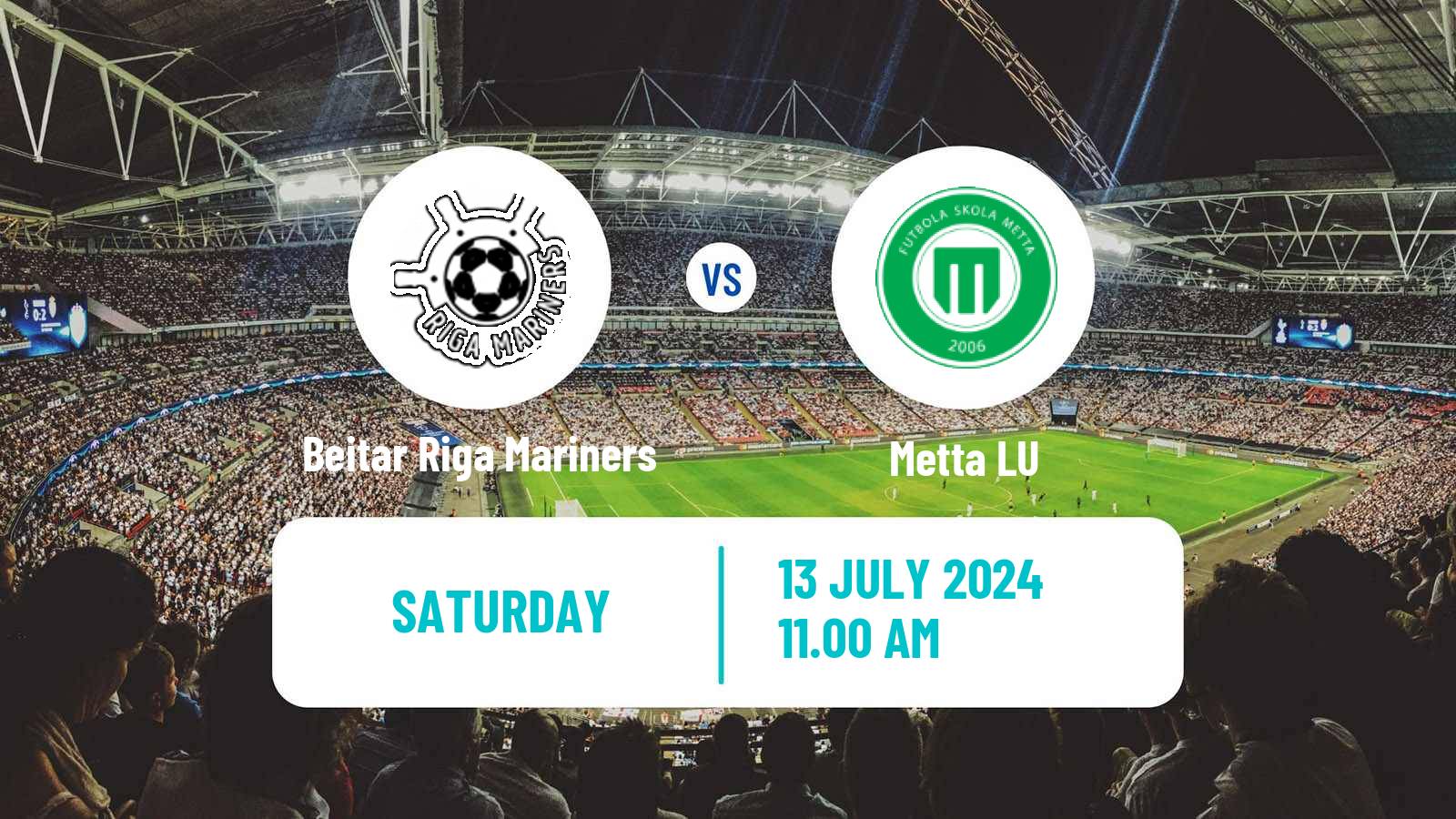 Soccer Latvian Cup Riga Mariners - Metta LU