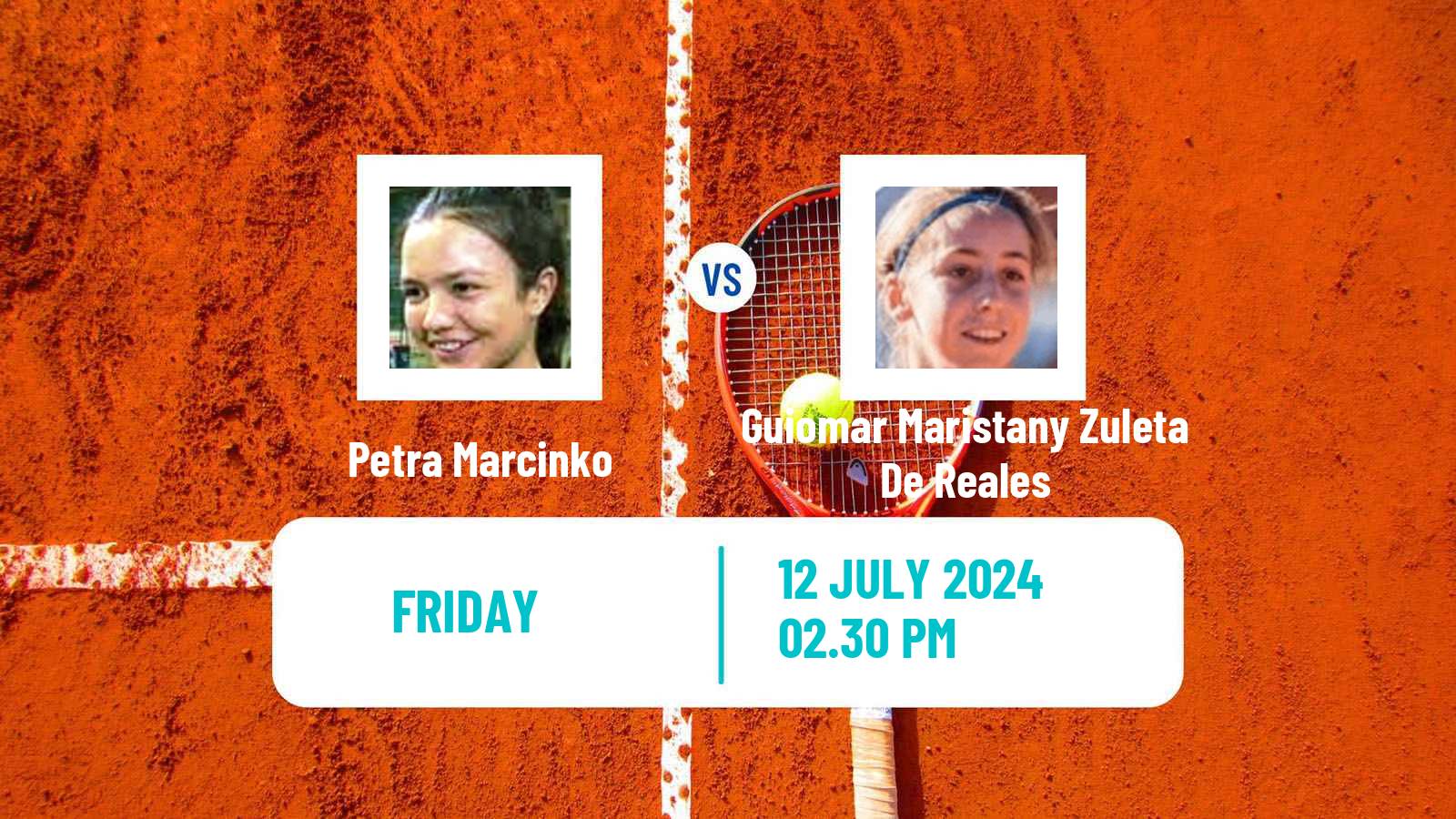 Tennis ITF W75 H Rome Women Petra Marcinko - Guiomar Maristany Zuleta De Reales