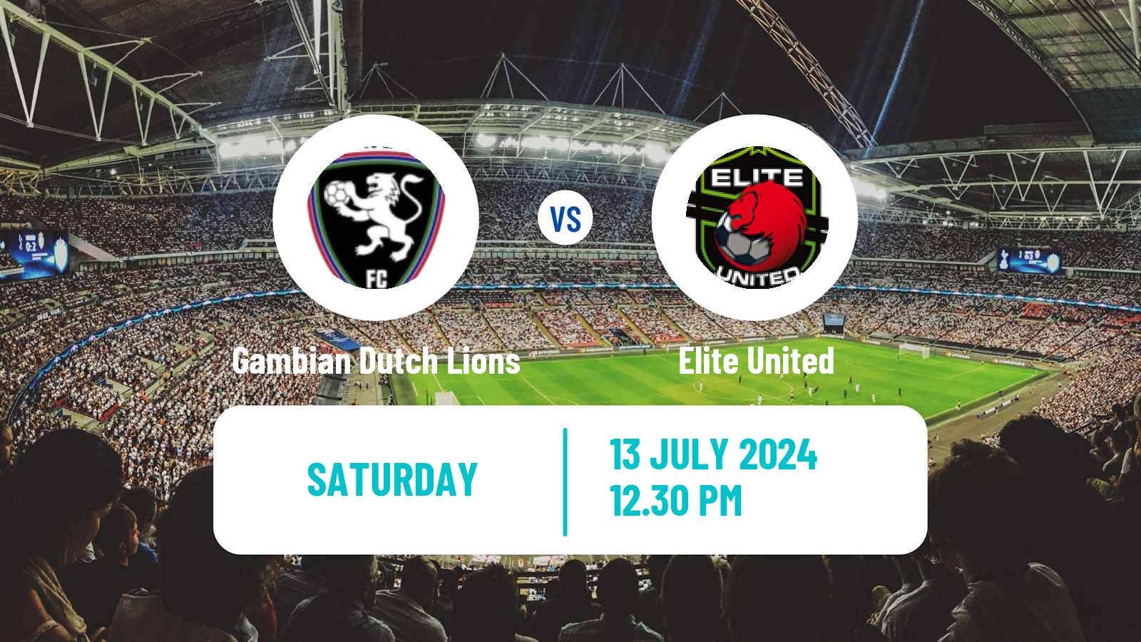 Soccer Gambian GFA League Gambian Dutch Lions - Elite United