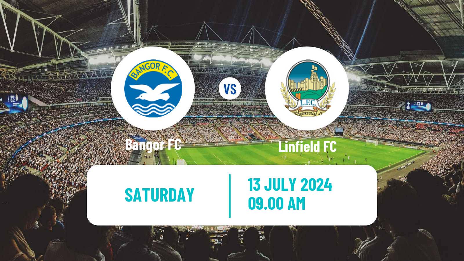 Soccer Club Friendly Bangor - Linfield