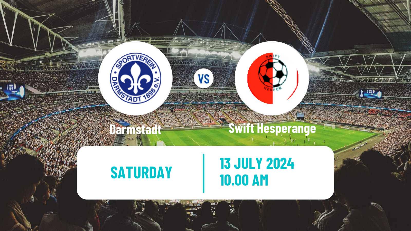 Football Club Friendly Darmstadt - Swift Hesperange