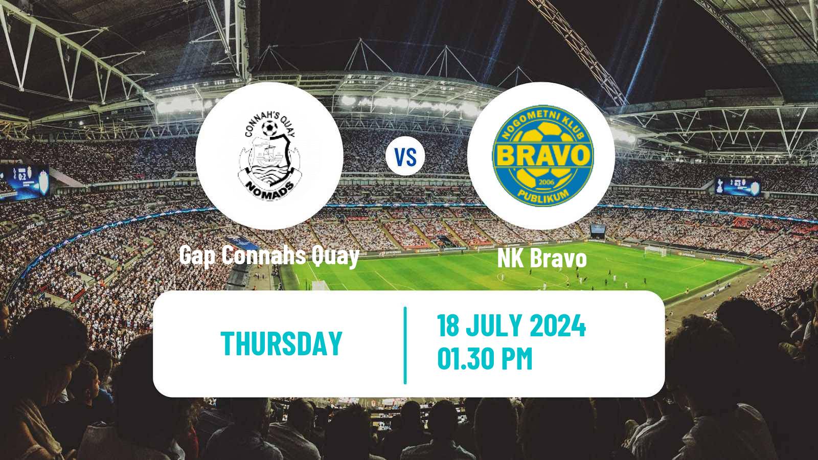 Soccer UEFA Europa Conference League Gap Connahs Quay - NK Bravo
